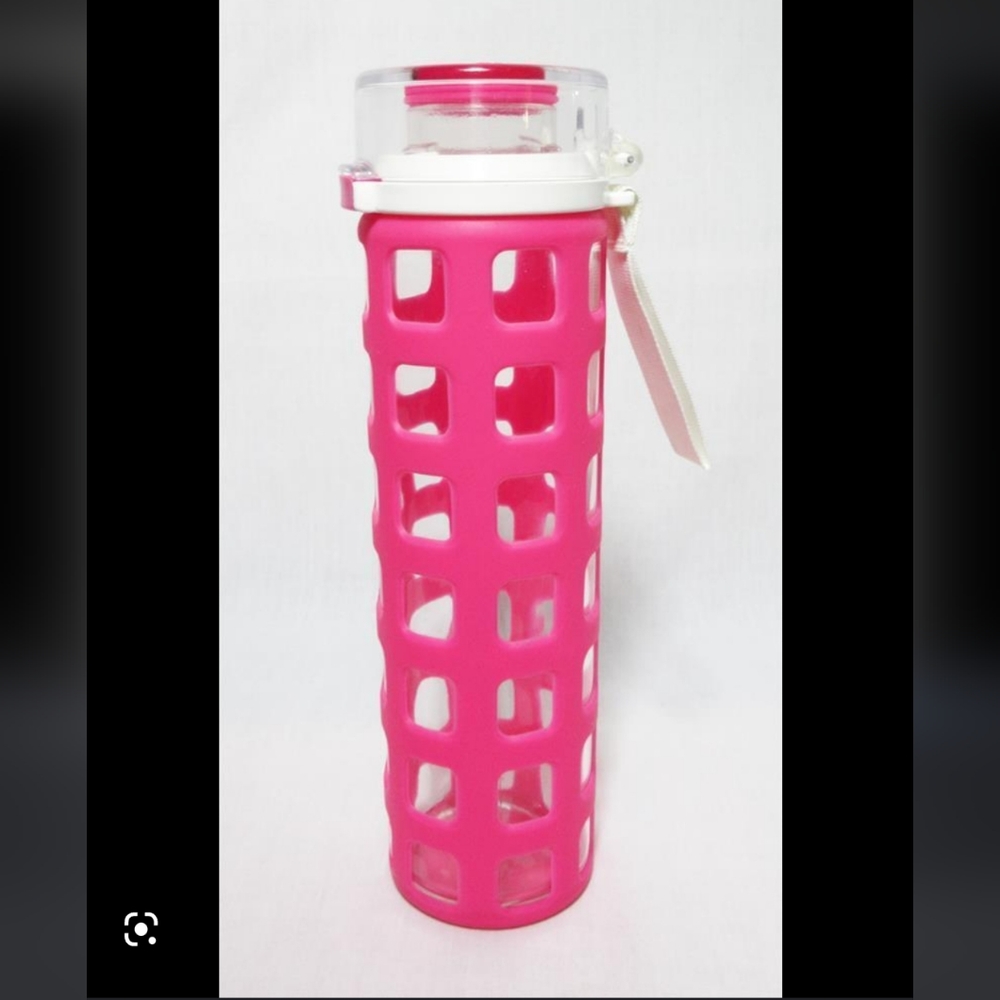 Ello glass silicone water bottle
